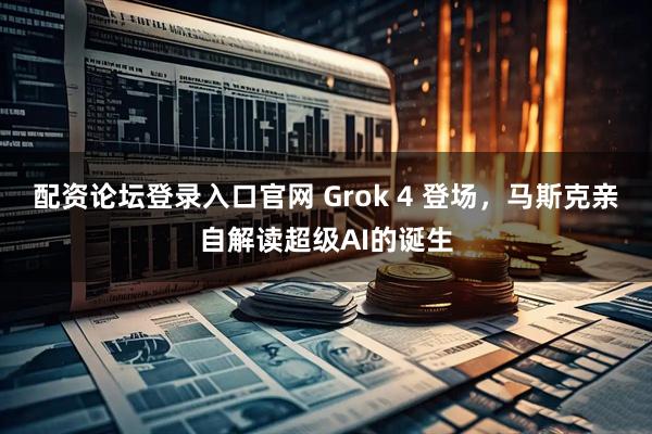 配资论坛登录入口官网 Grok 4 登场，马斯克亲自解读超级AI的诞生